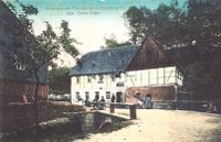 Postkarte: Gru&szlig; aus der Thal-M&uuml;hle zu Stangengr&uuml;n